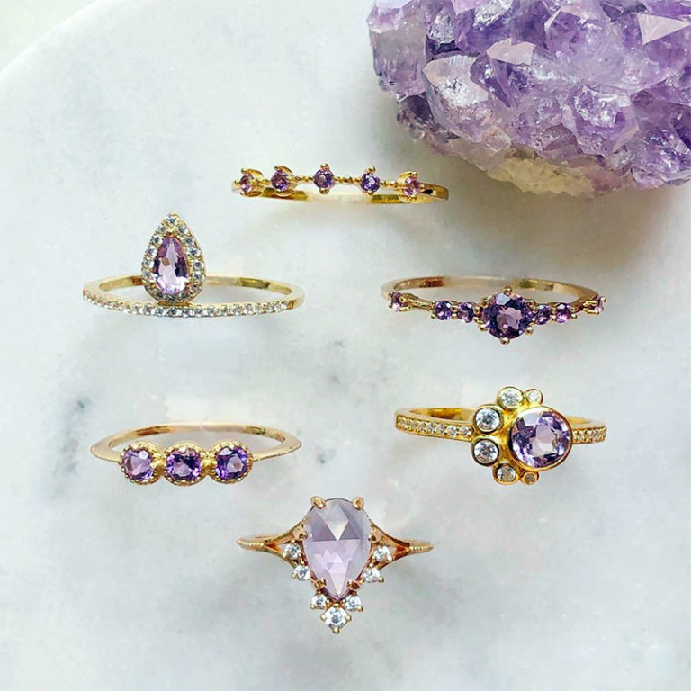 amethyst rings