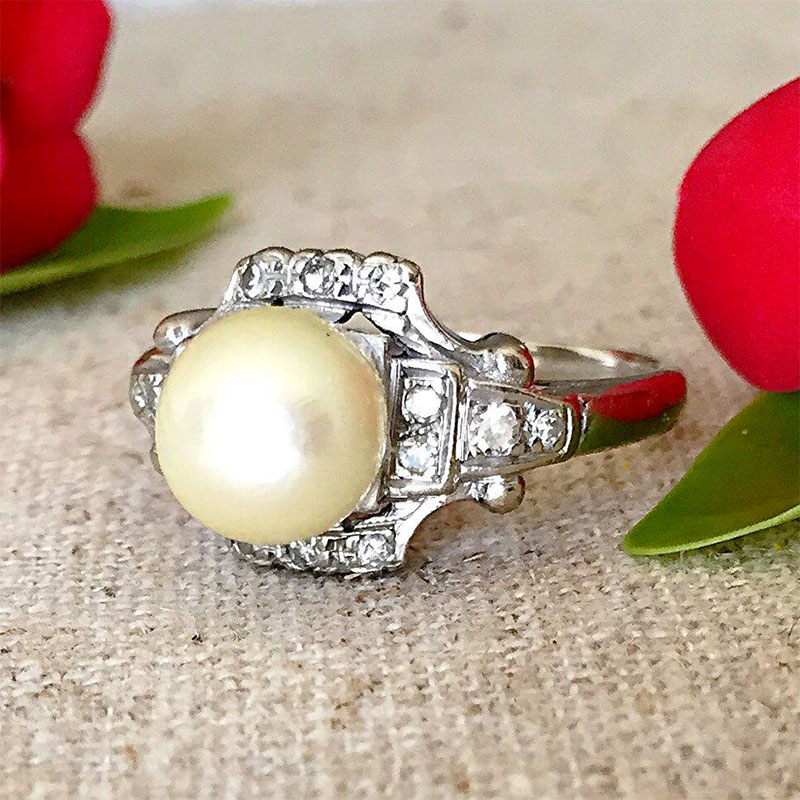 Antique Pearl Rings