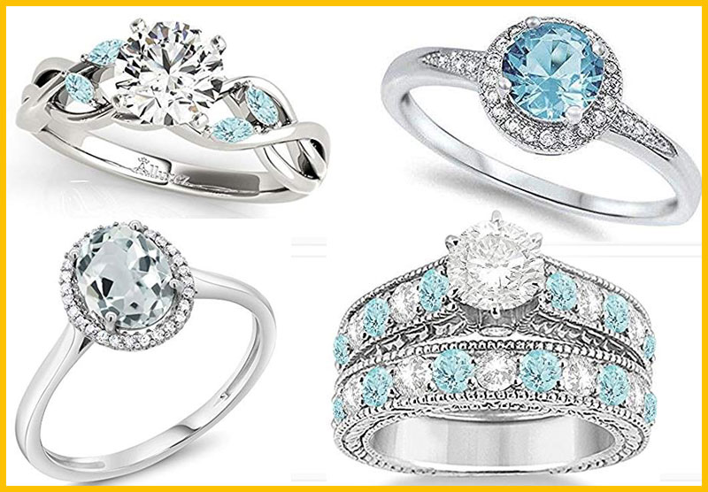 Aquamarine Engagement Rings