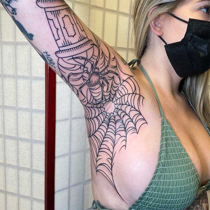 armpit tattoos for females