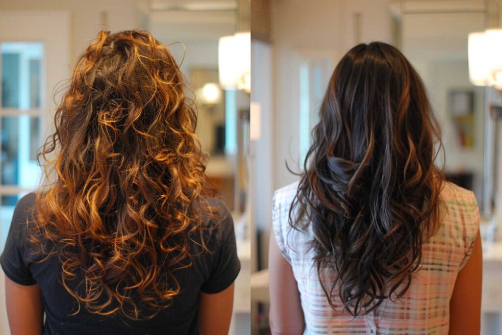 Before & After: The Magic of Extensions for Curly Hair