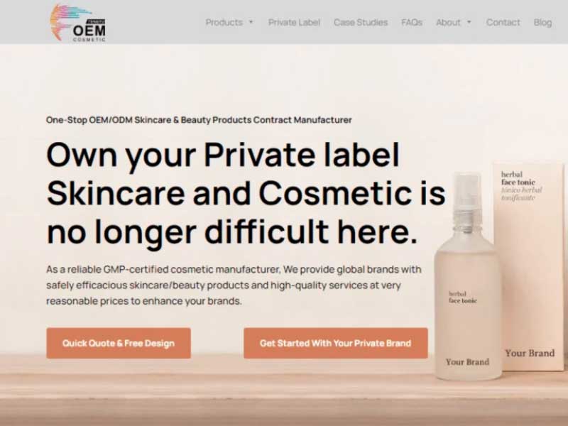 Best for Overall Private-Label Skincare Manufacturing