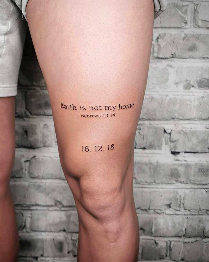 Bible Verse Tattoos and Ideas