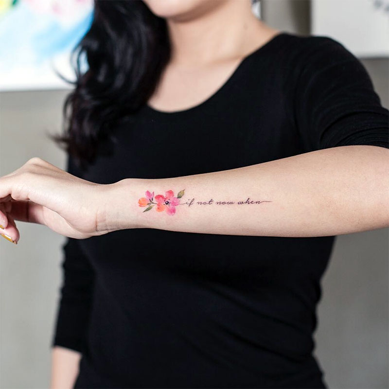 Cherry Blossom Tattoos For Girls