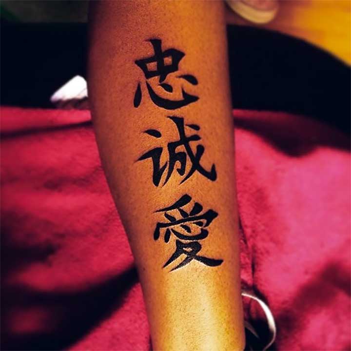 chinese tattoos for females