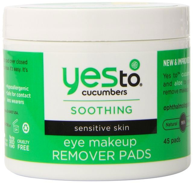 Cucumbers Soothing Eye Makeup Remover Pads