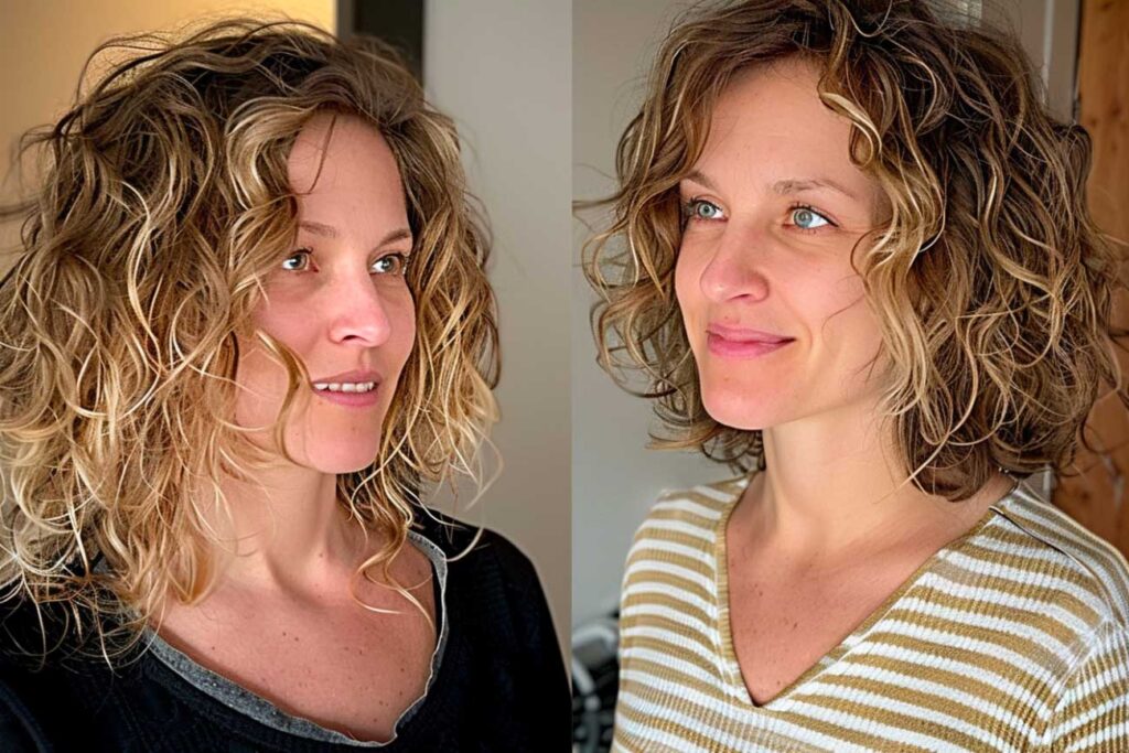 See the Difference: Curly Extensions Before and After!