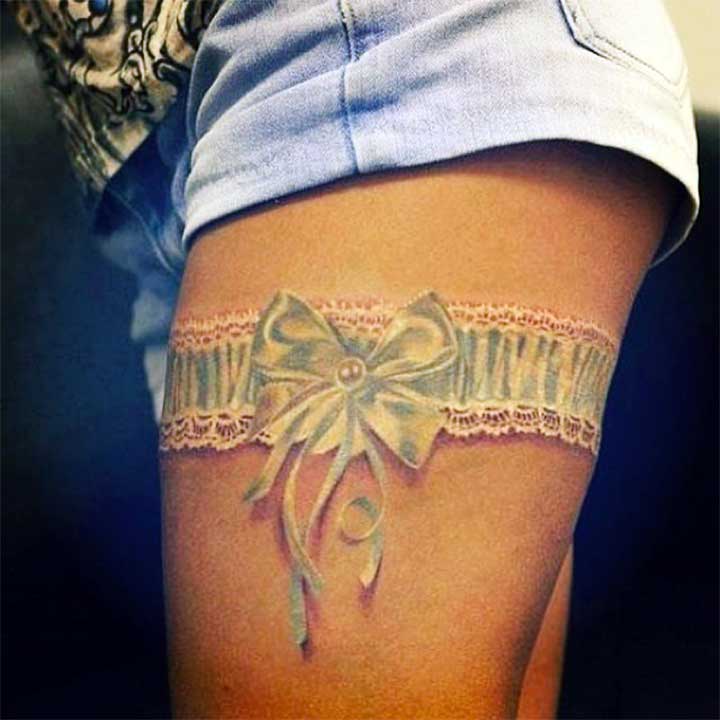 Cute Thigh Tattoo Designs