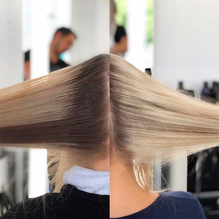 partial vs full highlights blonde