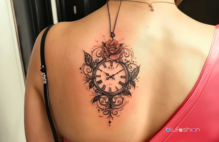 Feminine clock tattoos for women