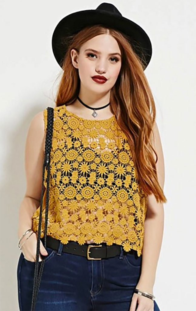 Plus Size Crochet Top