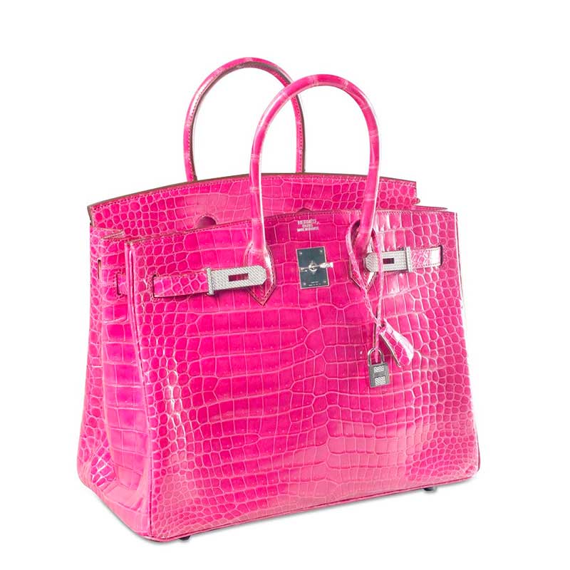 Fuchsia Diamond-Studded Hermès Birkin