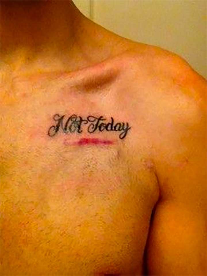 Game of Thrones - Not Today Tattoo Quote