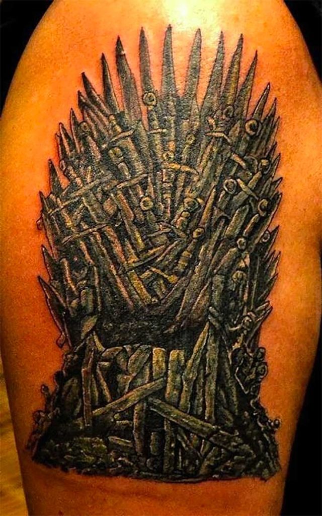 Game of Thrones Tattoo The Iron Throne