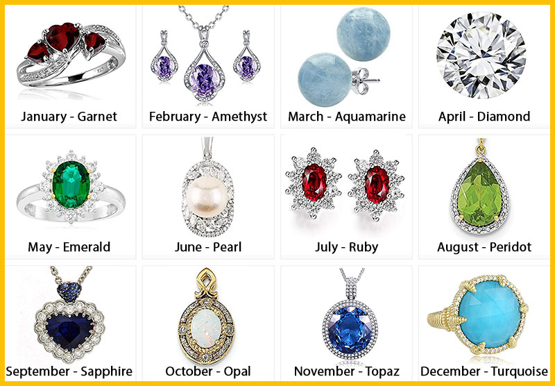 Gemstones by Month