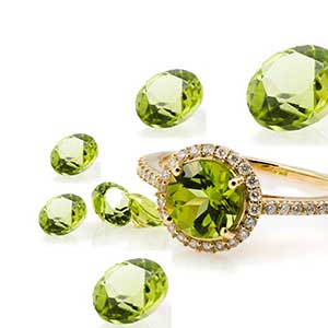 Glistening green Peridot 