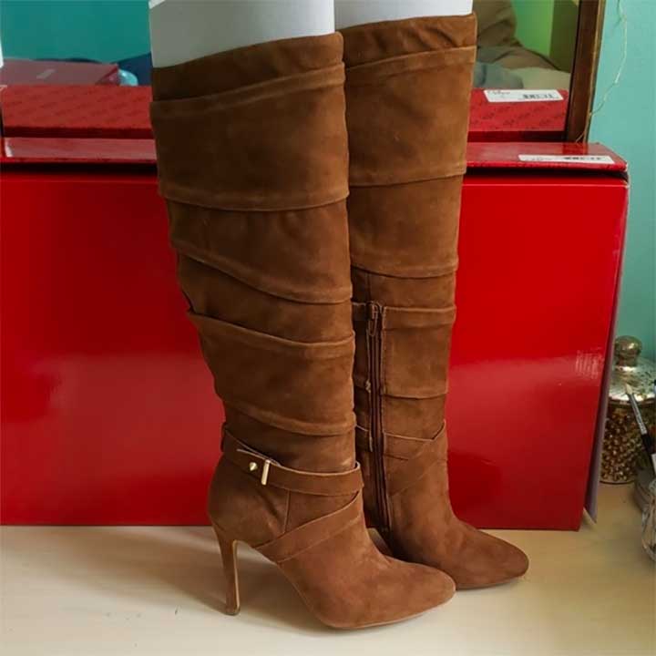 Guess Red Suede Boots