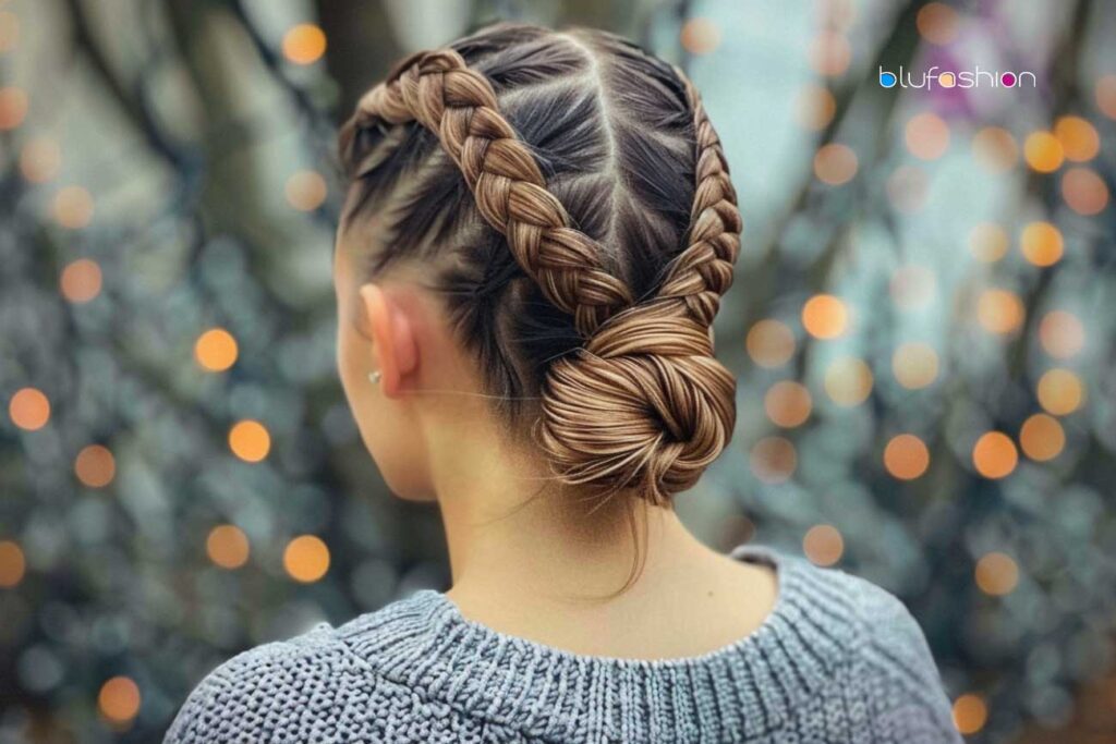 Double the Fun: A Simple Guide to Braiding Two Braids on Top of Your Head