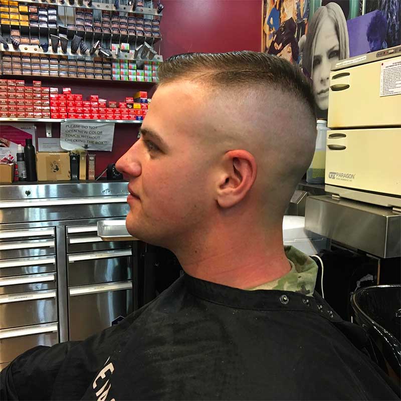 high and tight military haircut