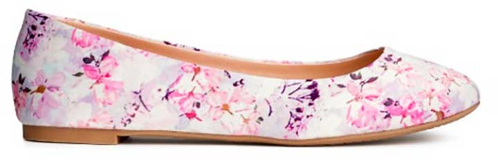 H&M Floral Ballet Flats