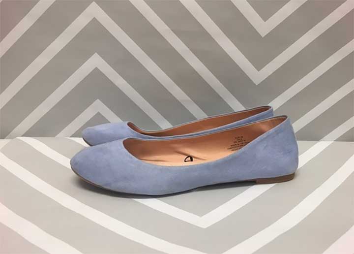 H&M Light Blue Flats