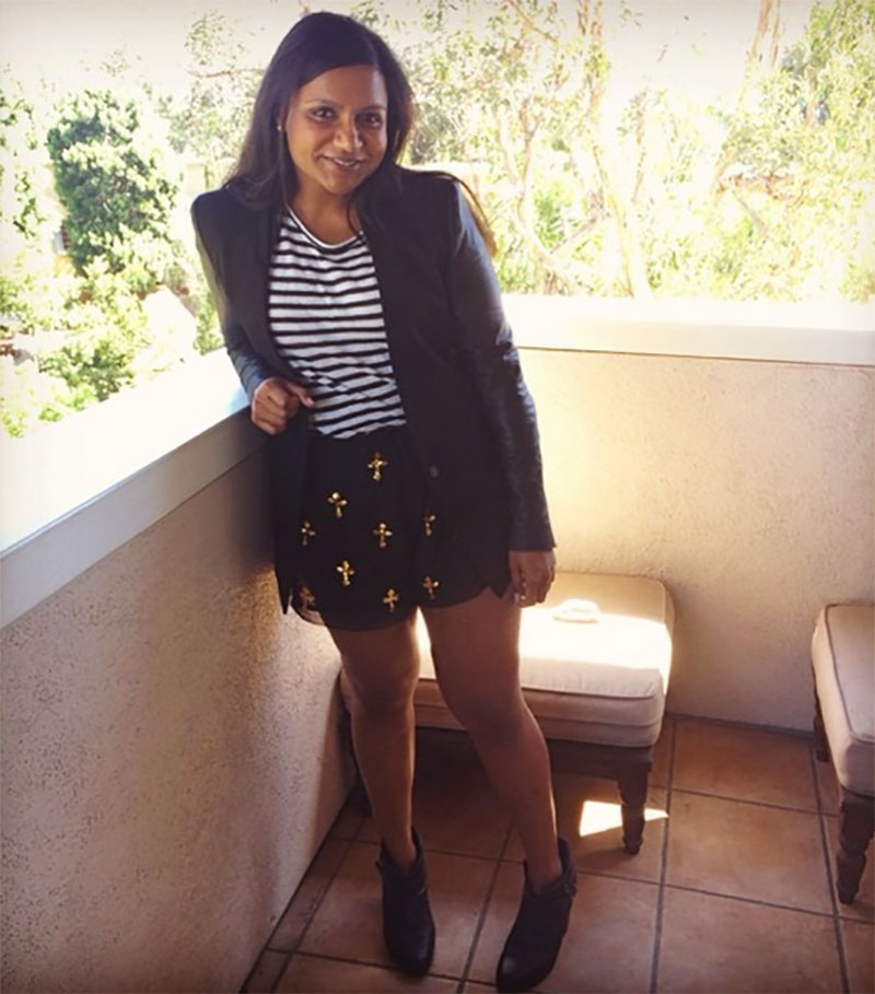 horizontal stripes mindy kaling