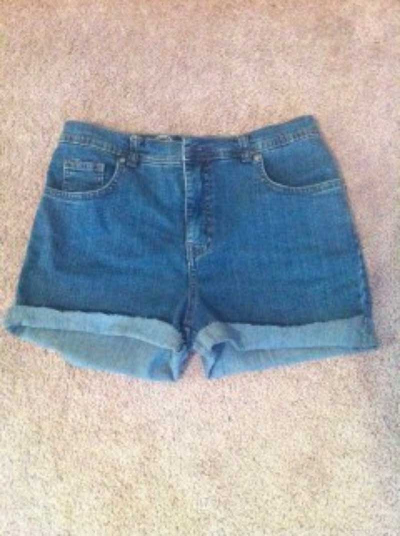 how to diy high waisted jean shorts