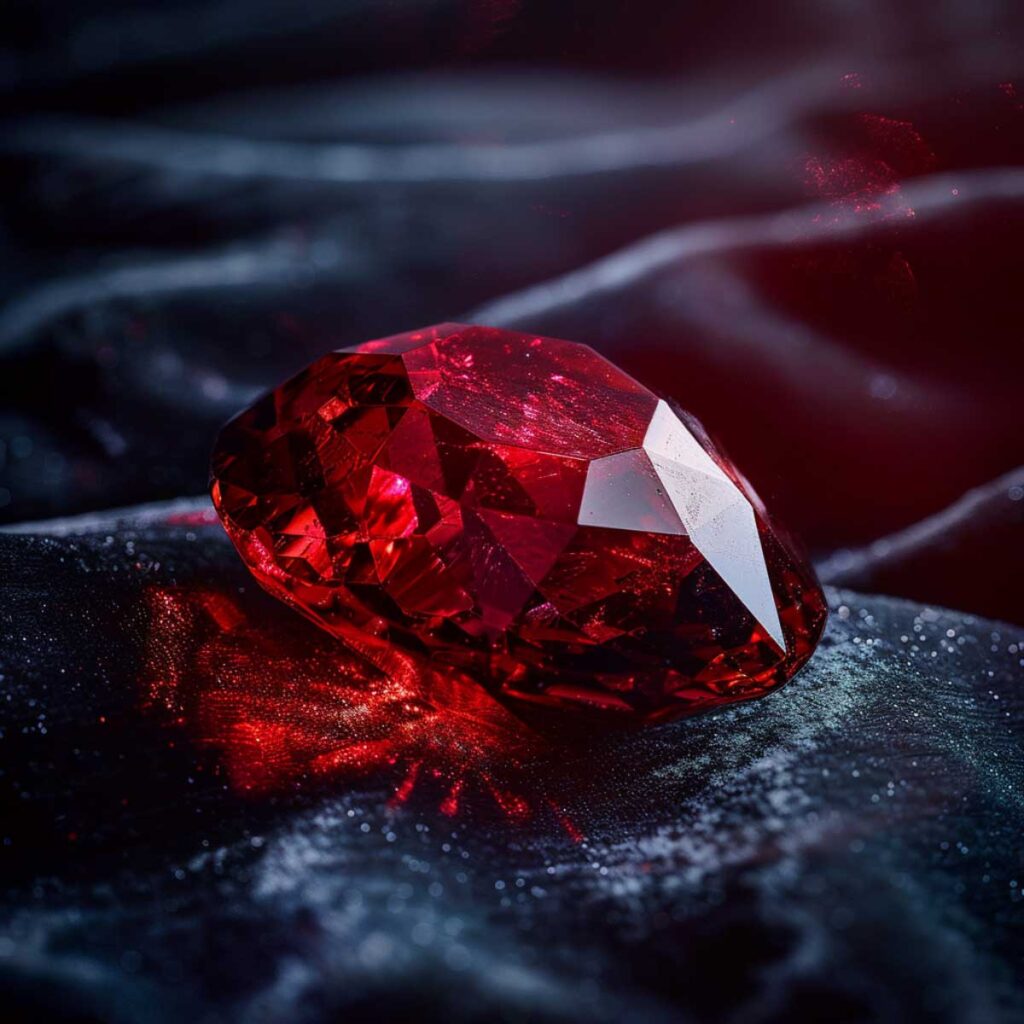 January: Flaming Garnet Crystals