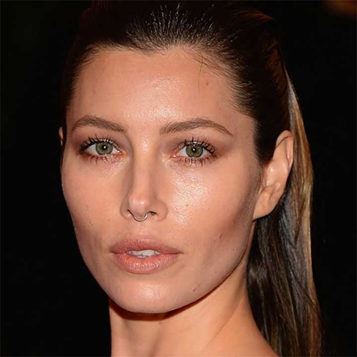 Jessica Biel septum rings