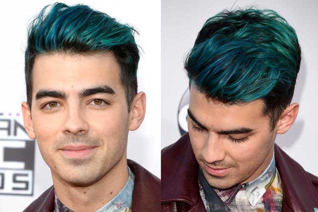 Joe Jonas' Blue Merman Hair