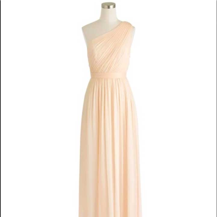 Kylie Long Dress In Silk Chiffon