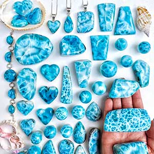 Larimar Semi Precious Stones