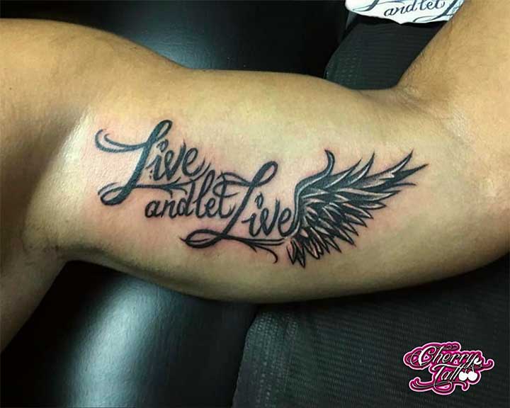 live and let live tattoo symbol