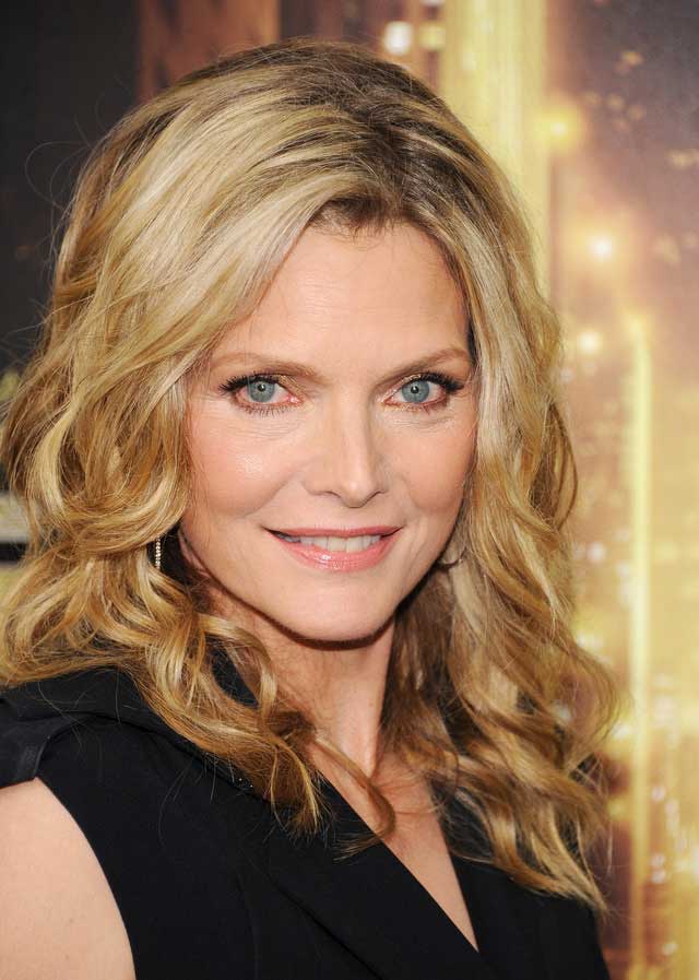 Michelle Pfeiffer's textured waves