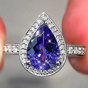 Pear Shape Tanzanite