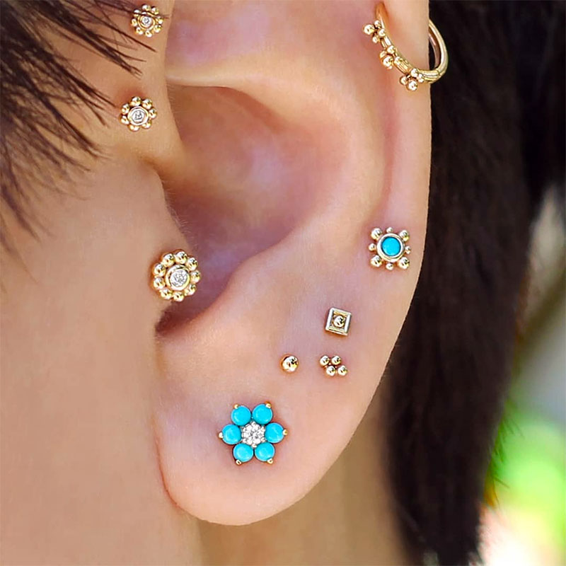 Piercing jewelry Designs Your Face Shape