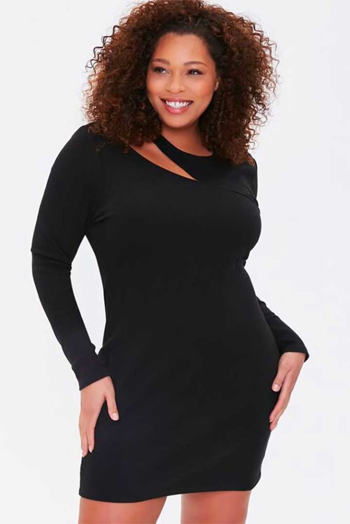 Plus Size Cutout Bodycon Dress