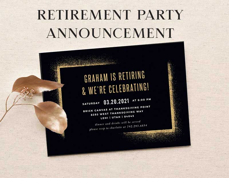 Retirement party announcement - Choosing the Right Party Invitations.