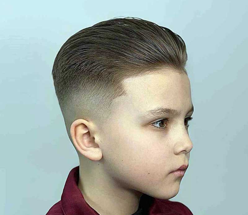 Slick Back Hairstyle For Boys