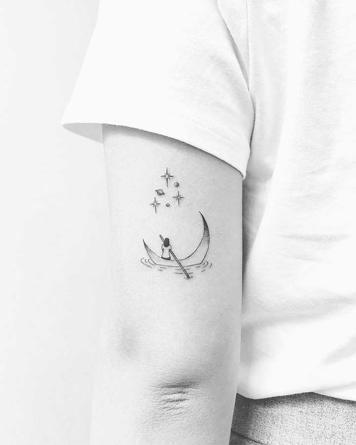 star tattoo minimalist