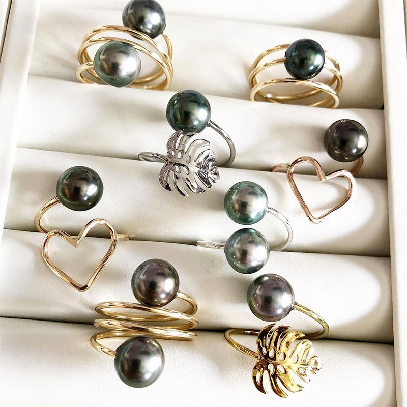 Tahitian Pearl Rings