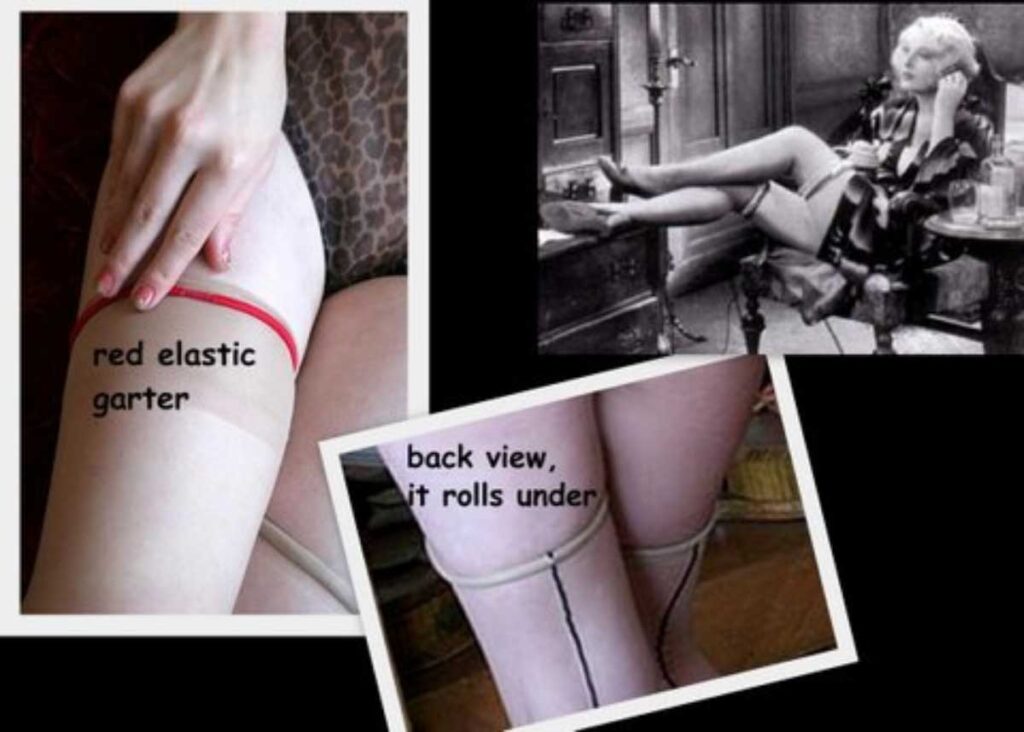 The elastic roll garter, at Dollhouse Bettie