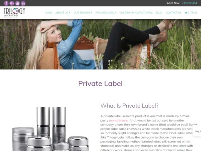 Trilogy Laboratories – Best for Anti-Aging Skin Care