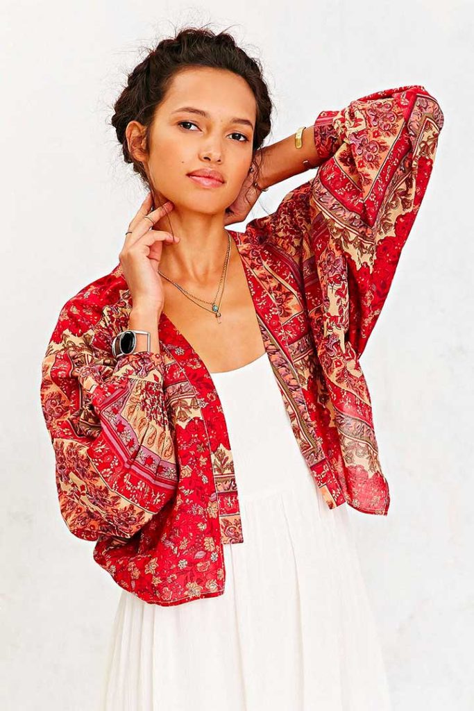 Urban Outfitters Band Of Gyspies Baloon Sleeve Cardigan