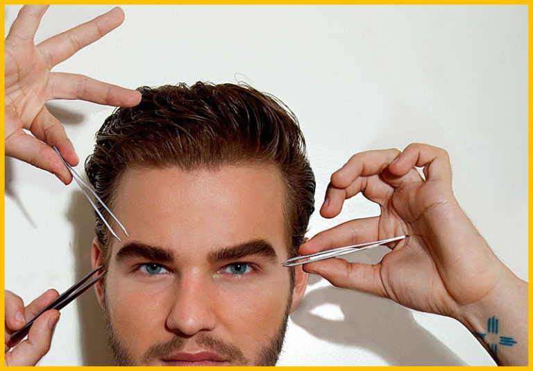 Waxing A Man's Eyebrows