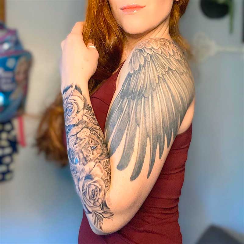 Wing tattoo