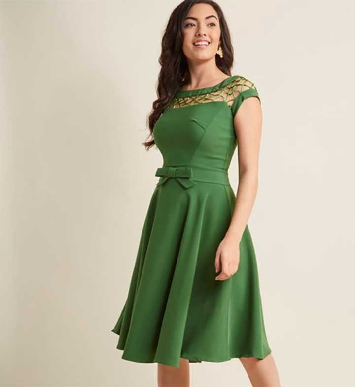 Wink Dress In Peridot