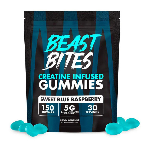  Beast Bites Creatine Infused Gummies 150 Count 
