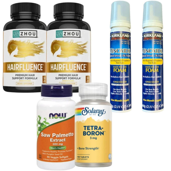 Kirkland 8 Week Advanced Oral/Topical Hair Loss Protection Stack 