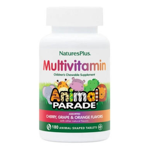  Nature's Plus Animal Parade Chewable Multi Assorted Flavors 180 Chews 